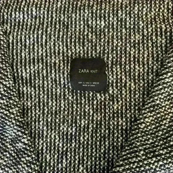 Zara Knit cover up Gray, Size Small - Picture 3 of 5